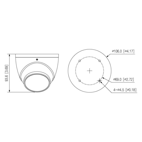 VIP Vision Professional AI Series 8.0MP Fixed Turret (Black) VSIPP-8DIRG-I2-B - Image 2