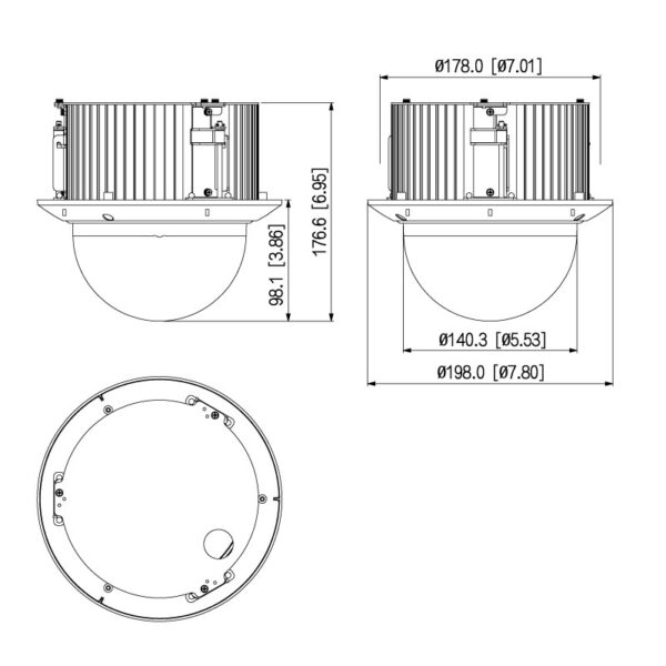 VIP Vision Professional AI Series 2.0MP PTZ Ceiling Mount Camera VSIPPTZ-2C-I - Image 2