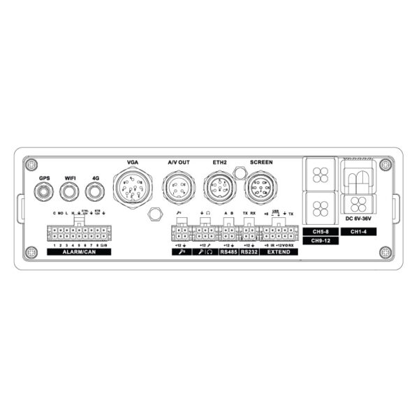 Securview Victory Series Securview 8 Channel Mobile HDCVI Recorder with GPS, 4G and WiFi MXVR-GPS8GW - Image 3