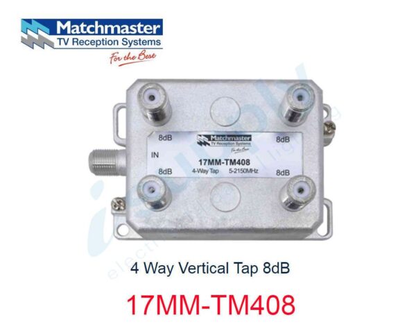 MATCHMASTER 4 Way Vertical Tap 8dB  17MM-TM408