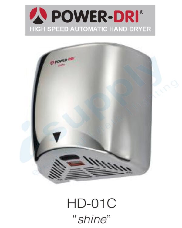 POWER DRI High Speed Automatic Hand Dryer Chrome HD-01C