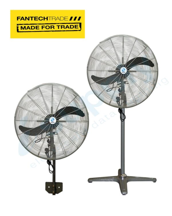 FANTECH 630mm dia 3speed oscillating Wall Mount fan PWET634-03SP - Image 2