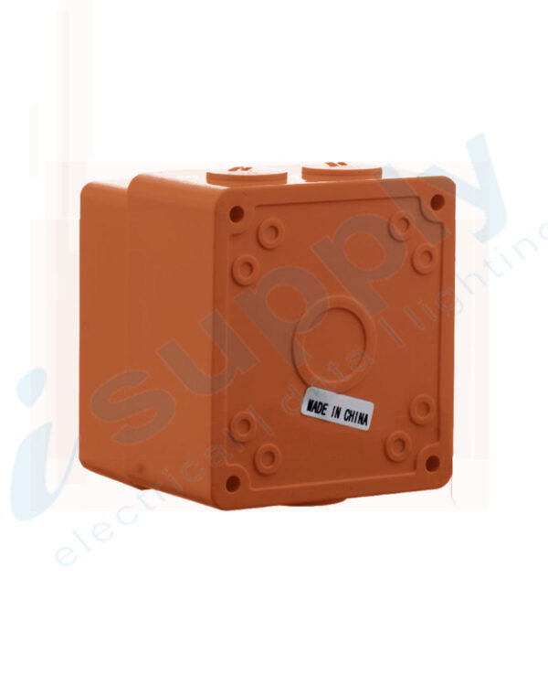 PULSET Two Phase Square Surface Switch 10 Amp Resistive Orange IP/S2P10/RO - Image 3