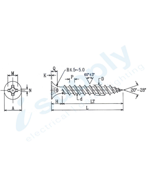 100 x SCREW BUGLE HD N/P 8G x 75mm BHP875J - Image 3
