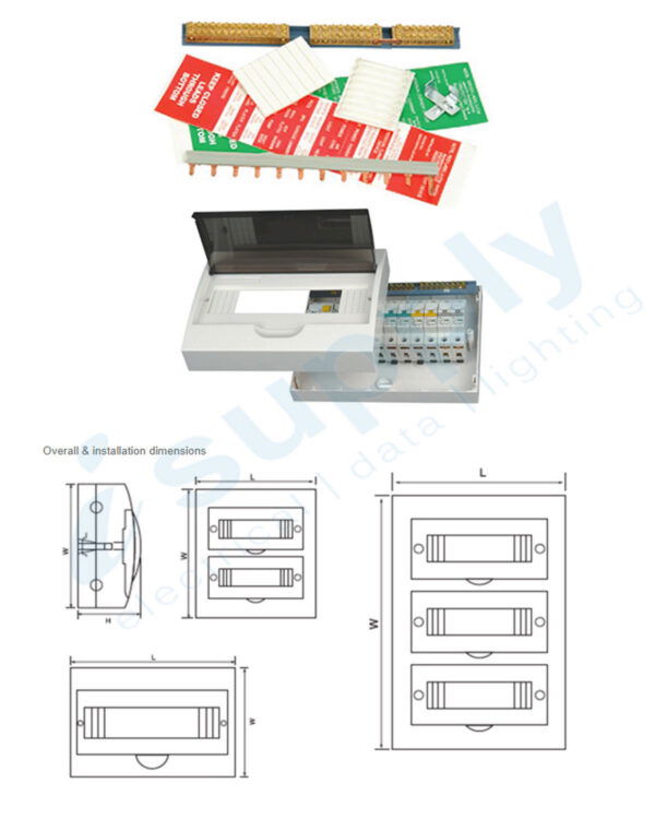 NLS 12 Pole Surface Weatherproof IP54 Rated Switchboard with Busar for Outdoor 30297 - Image 4