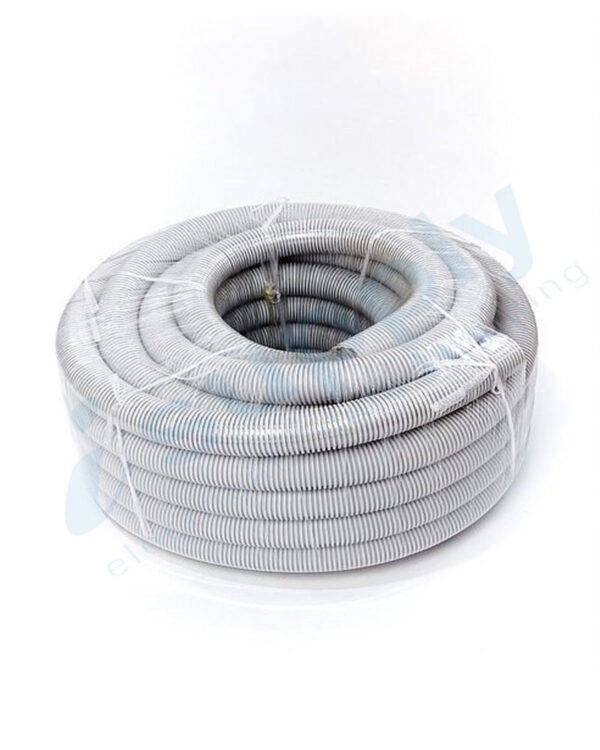 Corrugated Conduit 25mm x 50mtr Roll Grey Medium Duty - Image 3