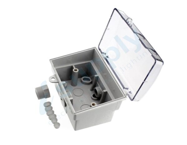 DEXTON Five Light Switch 5 Gang + Weatherproof Box Lock Clear Lid - Image 5