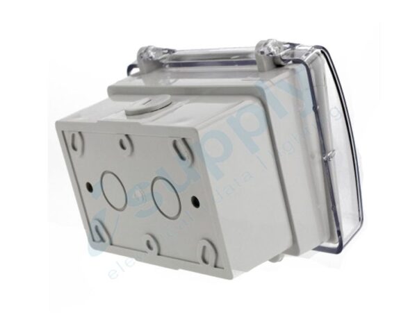 DEXTON Five Light Switch 5 Gang + Weatherproof Box Lock Clear Lid - Image 6